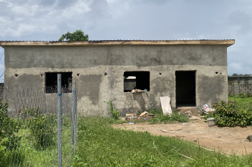 A building under construction.