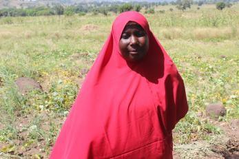 Fatima lawal, farmers field school participant and beneficiary of the covid-19 response mitigation program