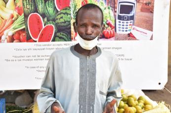 Mohammed umar, at the redemption of fresh foods in bama, borno state
