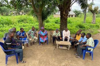 Farmers from amua/tavaan and gawon community, benue state at a conflict prevention forum.