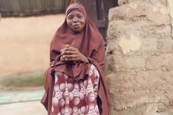 A person sitting down to tell their story.