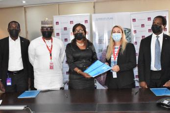 A group of officials at an MoU signing ceremony in Lagos