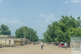 The major road that serves as an entry point to Nguro Soye.