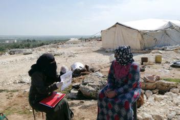 In encampments where families have found safety after fleeing their homes, our team in Northwest Syria led information sessions on the virus and how to stay healthy.
