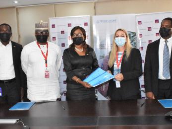 A group of officials at an mou signing ceremony in lagos