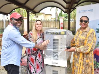 A cowpea processors in abuja receives a cowpea processor.